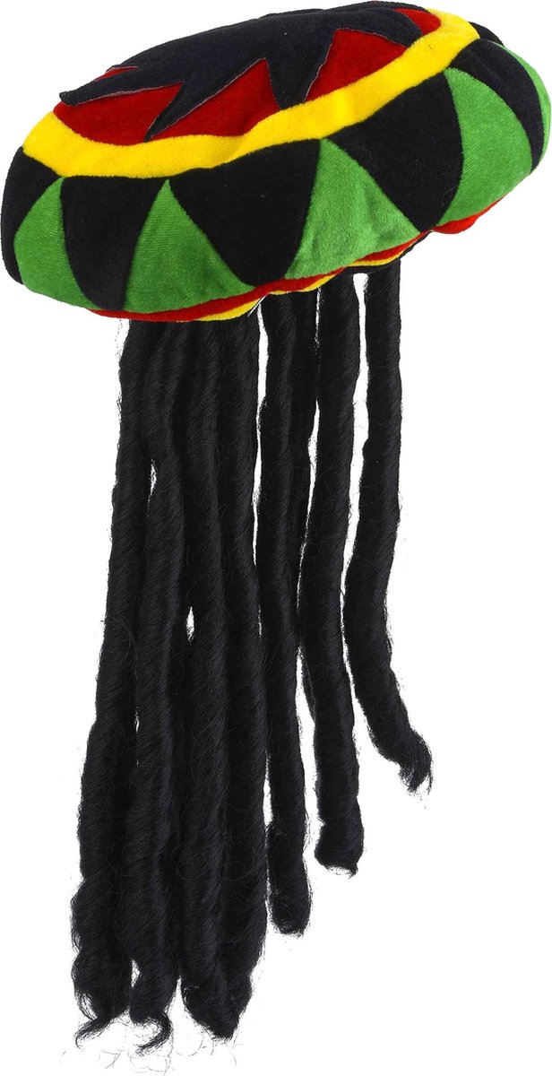 PARTY PLAY - Rasta muts met dreadlocks voor volwassenen - Hoeden > Humoristisch